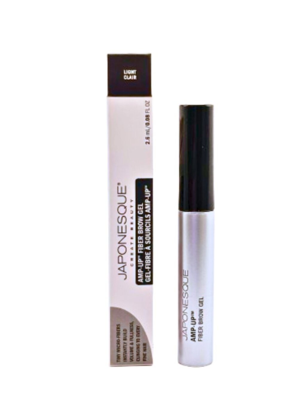 Japonesque Amp-Up Fiber Brow Gel Light Clair NEW